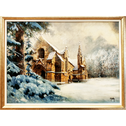 JM Misslen - La Chapelle de Ty-Mamm Doué sous la neige