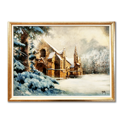 JM Misslen - La Chapelle de Ty-Mamm Doué sous la neige