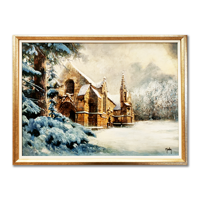 JM Misslen - La Chapelle de Ty-Mamm Doué sous la neige