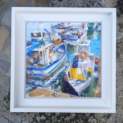 Alain Muller - Flottille Concarneau II - cadre blanc