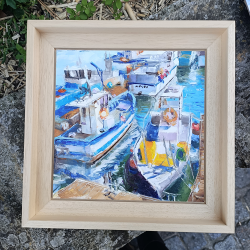 Alain Muller - Flottille Concarneau II - cadre chène