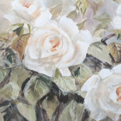 JM Misslen - Roses Blanches - détails