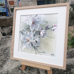 JM Misslen - Magnolias - encadrement
