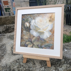 JM Misslen - Rose Blanche - encadrement
