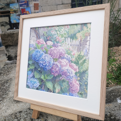 JM Misslen - Hortensias, Campagne Bretonne - encadrement