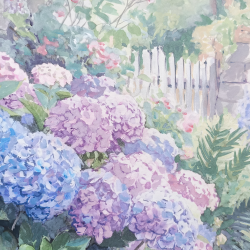 JM Misslen - Hortensias, Campagne Bretonne - détails