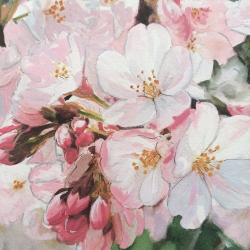 JM Misslen - Fleurs de Cerisiers - détails