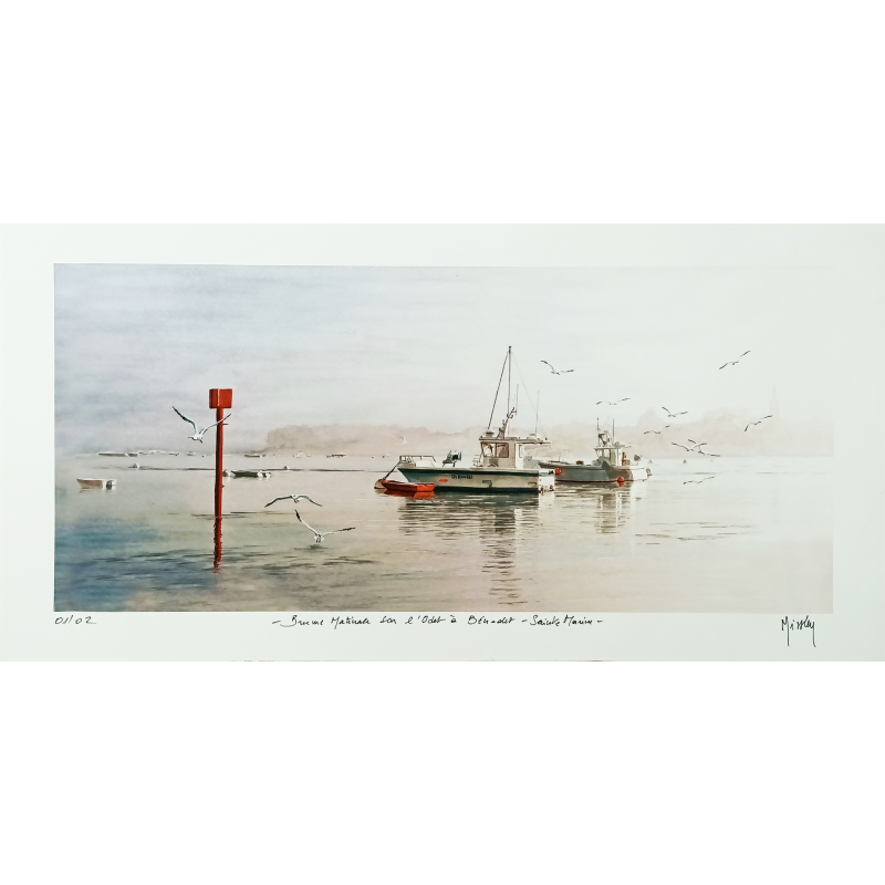 JM Misslen - Brume matinale sur l'Odet à Bénodet - Sainte-Marine