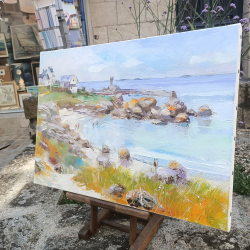Alain Muller - Trévignon, Plage de la Fontaine - ensemble