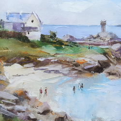 Alain Muller - Trévignon, Plage de la Fontaine - détails