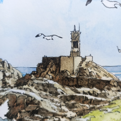 Alain Baudson - Le Phare du PAON (Bréhat) - détails