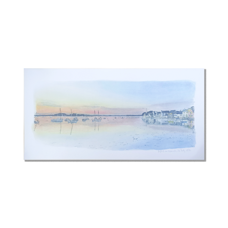 Anne-Sophie Cottrais - Reflets au crépuscule, Ile-Tudy