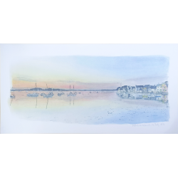 Anne-Sophie Cottrais - Reflets au crépuscule, Ile-Tudy