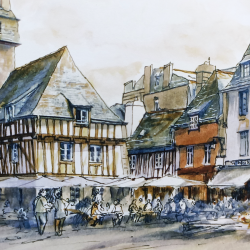 JM Misslen - Place Terre au Duc - Quimper - détails