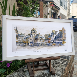 JM Misslen - Place Terre au Duc - Quimper - encadré