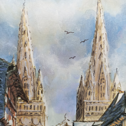 JM Misslen - La Rue Kéréon, Quimper- détails