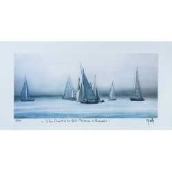 JM Misslen - Tirage d'art - Pen Duick à la Belle Plaisance à Bénodet