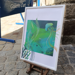 EVE - Grand Bal Vert - Tirage avec cadre