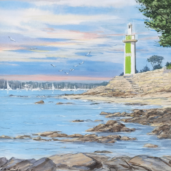 JM Misslen - Le Phare du Coq, Bénodet - détails