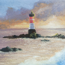 Markolero - Coucher de soleil, Phare des Pierres Noires 2 - détails