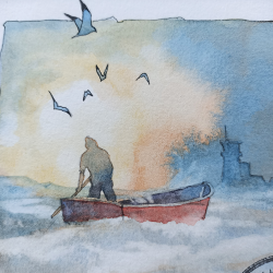 Alain Baudson - Pêche côtière, Pointe de Penmarc'h - détails