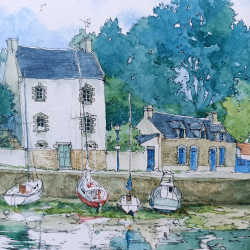Alain Baudson - Le Port du Bono - détails